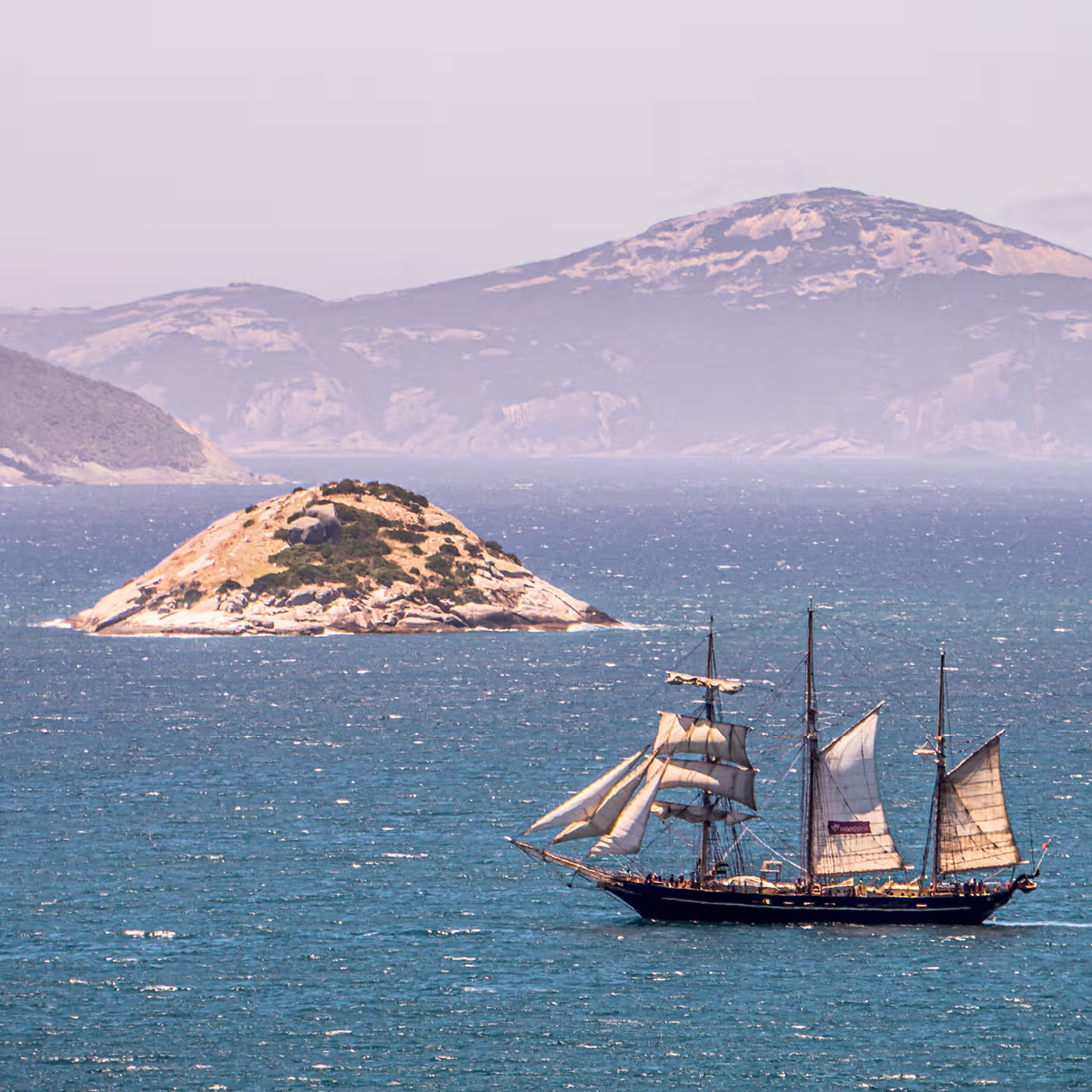 The Leeuwin in all of its beauty, heading into Albany